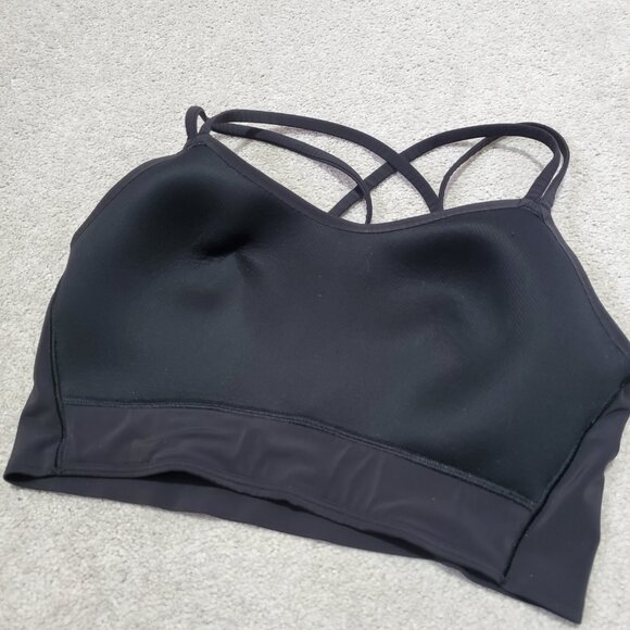 LULULEMON Like a Cloud Long Line Sports Bra Light Support Blk Women 10 (B/C Cup) - Picture 5 of 7